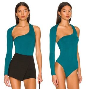 Superdown Alessandra Bodysuit in Dark Teal Size Small